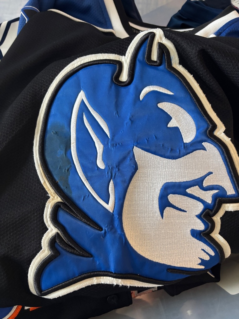 Colosseum Black and Royal Blue Duke Devil Hockey Jersey - Picture 6 of 6